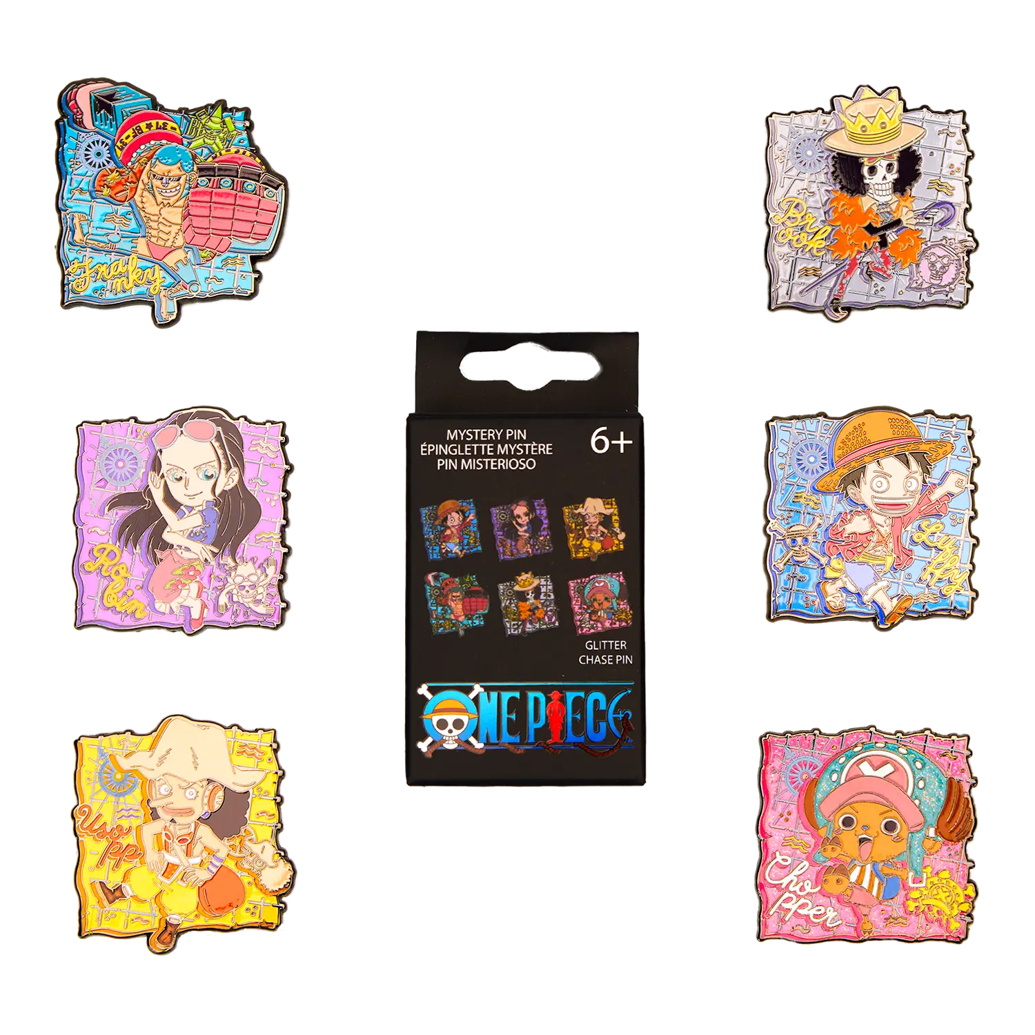 One Piece Map Mystery Box Pin