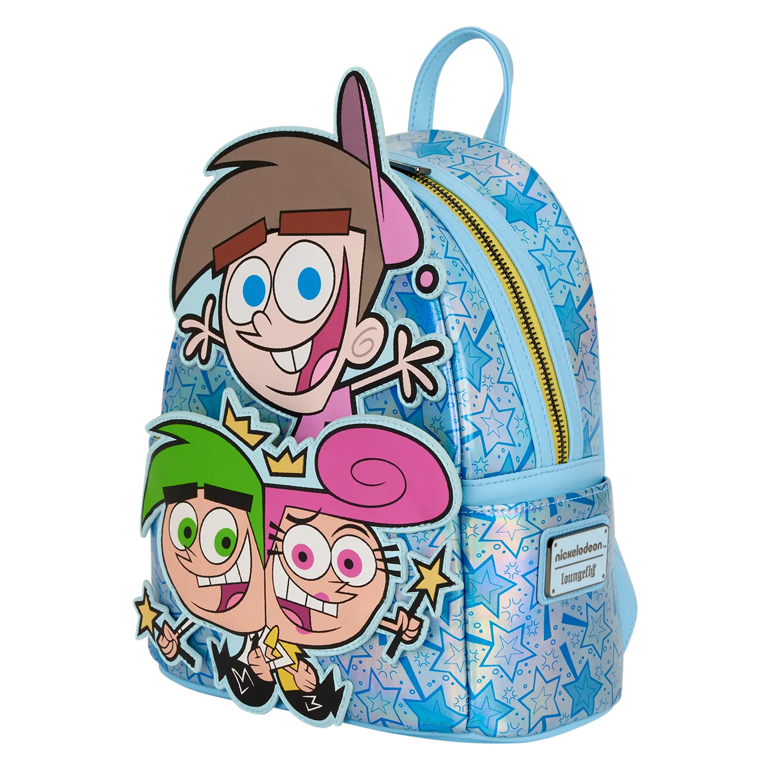 NYCC Limited Edition The Fairly OddParents Timmy, Cosmo, & Wanda Glow Mini Backpack - Image 4