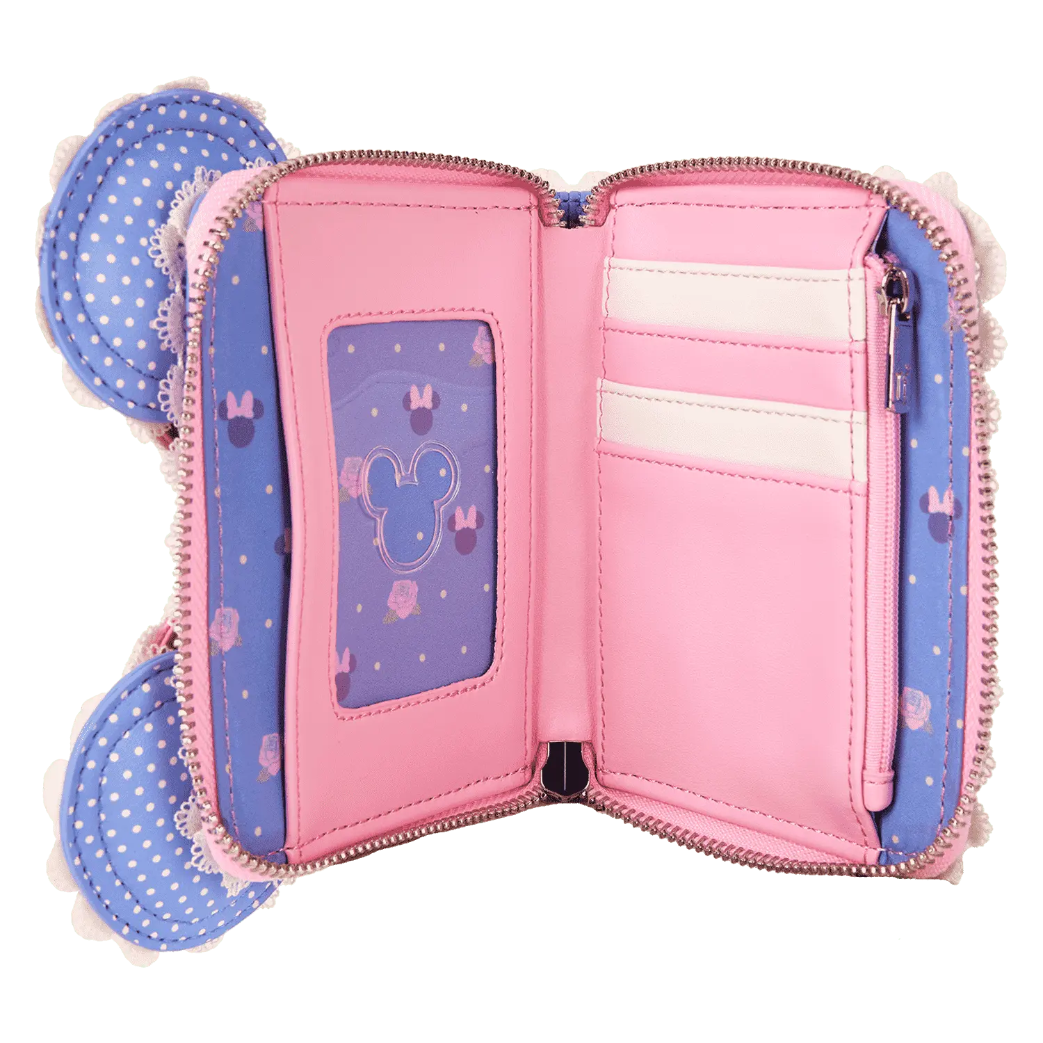 Minnie Mouse Floral and Lace Zip Around Wallet - Image 6