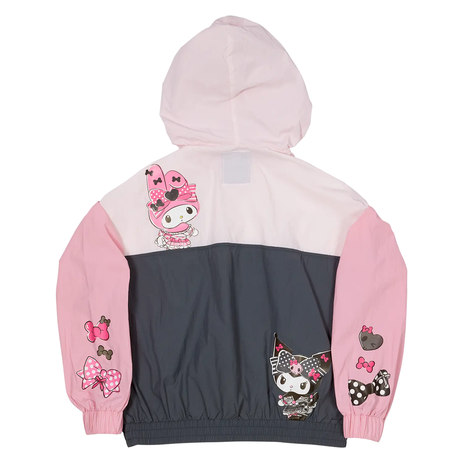 Sanrio My Melody & Kuromi Half-Zip Unisex Windbreaker Jacket - Image 6