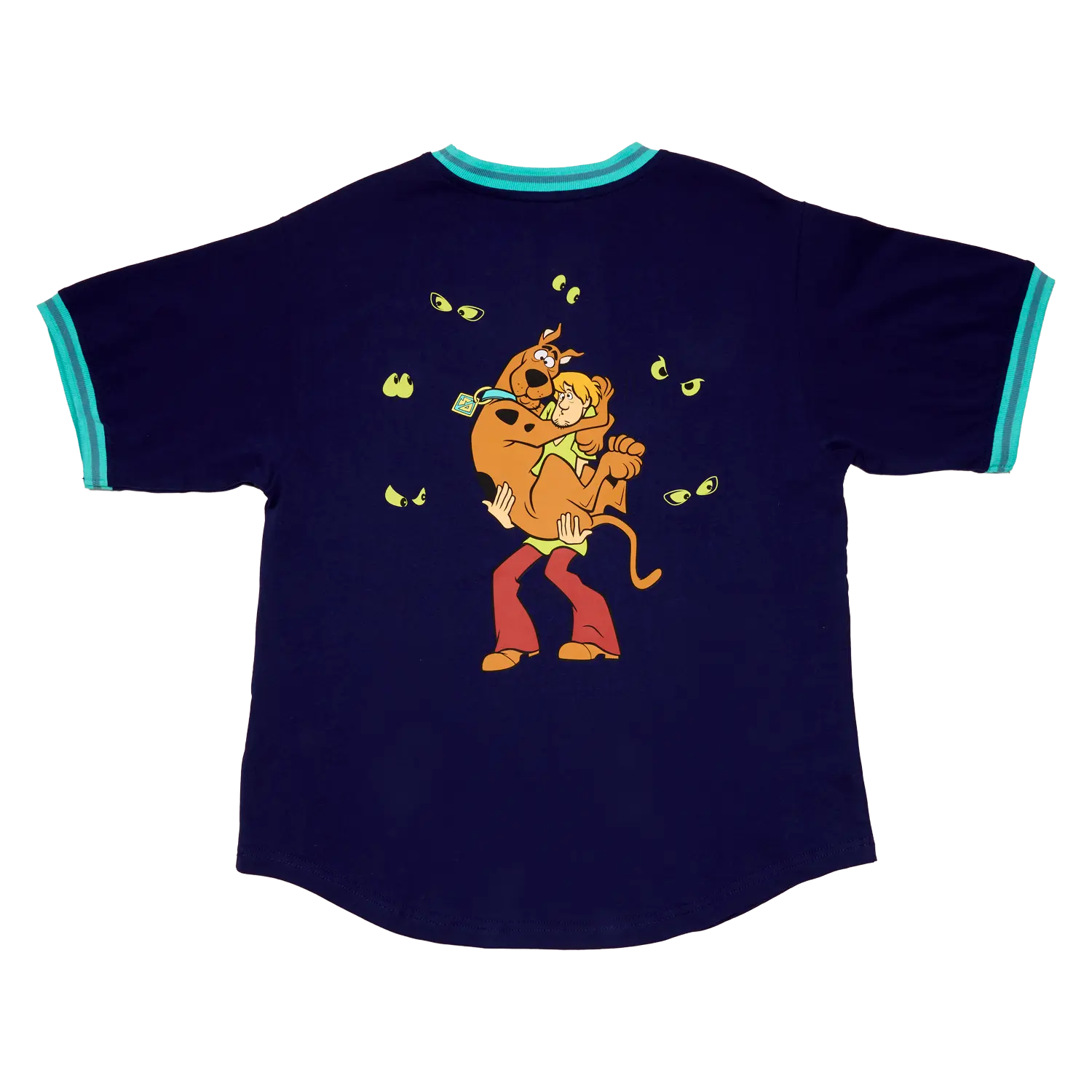 Scooby-Doo & Shaggy Glow Unisex Ringer Tee - Image 4