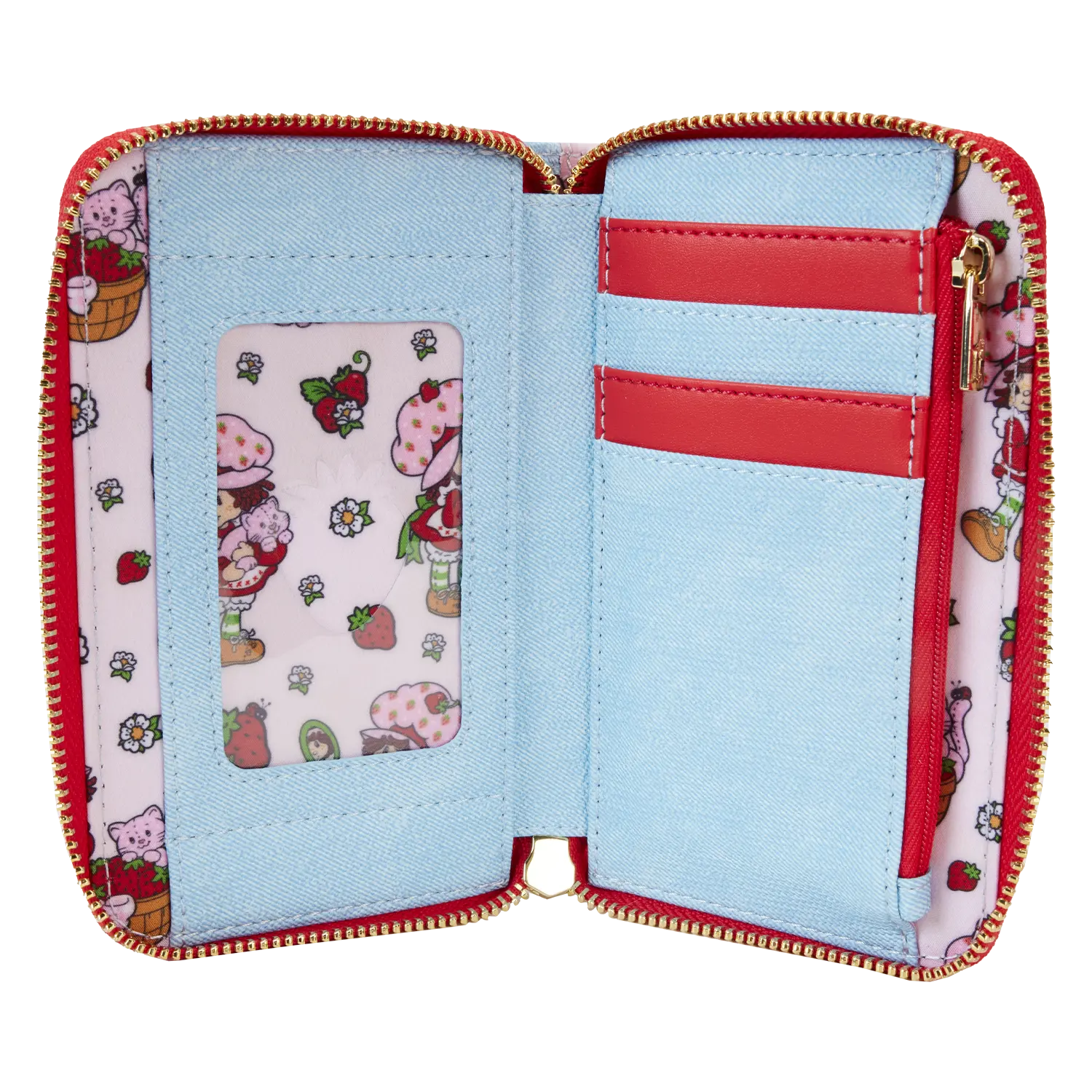 Strawberry Shortcake Denim Zip Around Wallet - Image 6