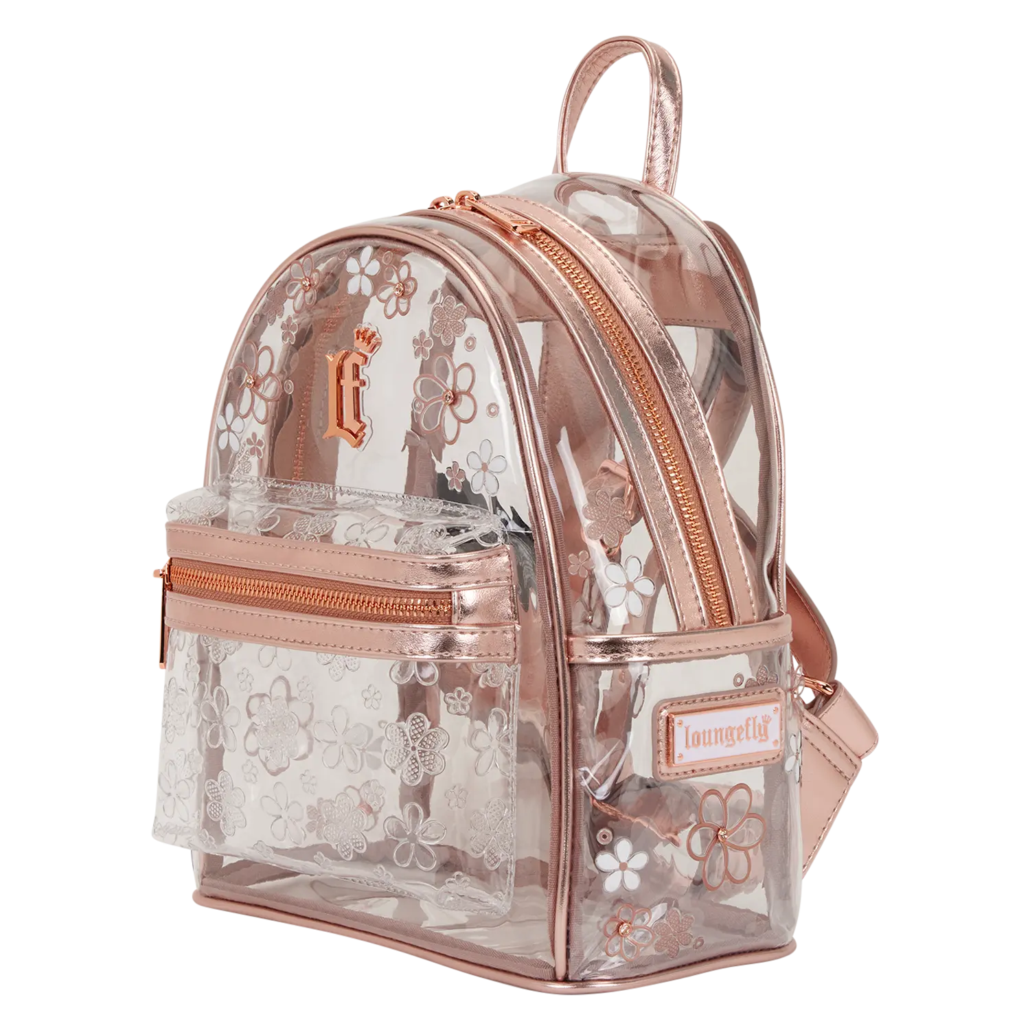Loungefly Clear Floral Mini Backpack - Image 4
