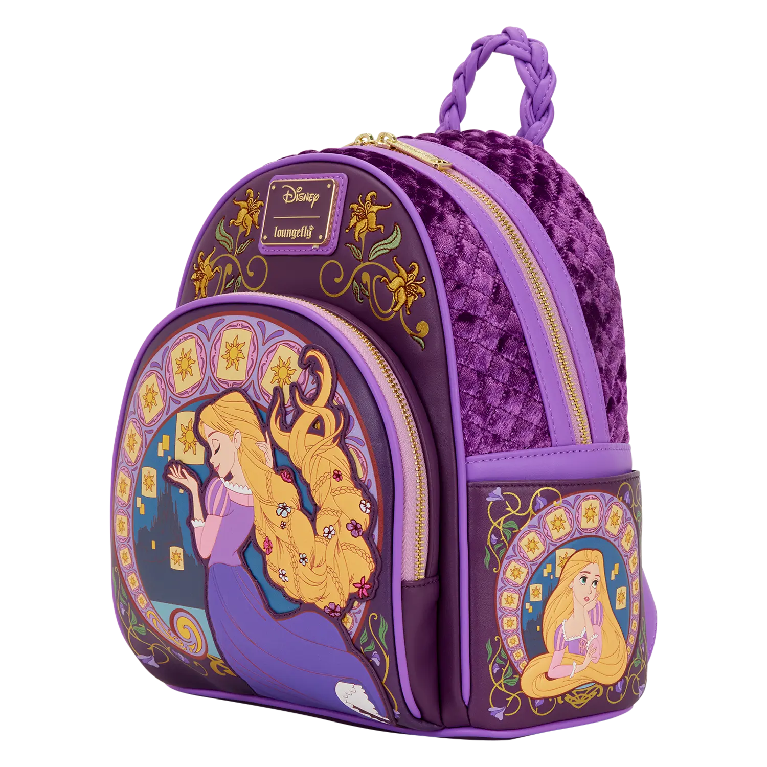 Tangled Rapunzel Exclusive Lanterns Quilted Mini Backpack - Image 4