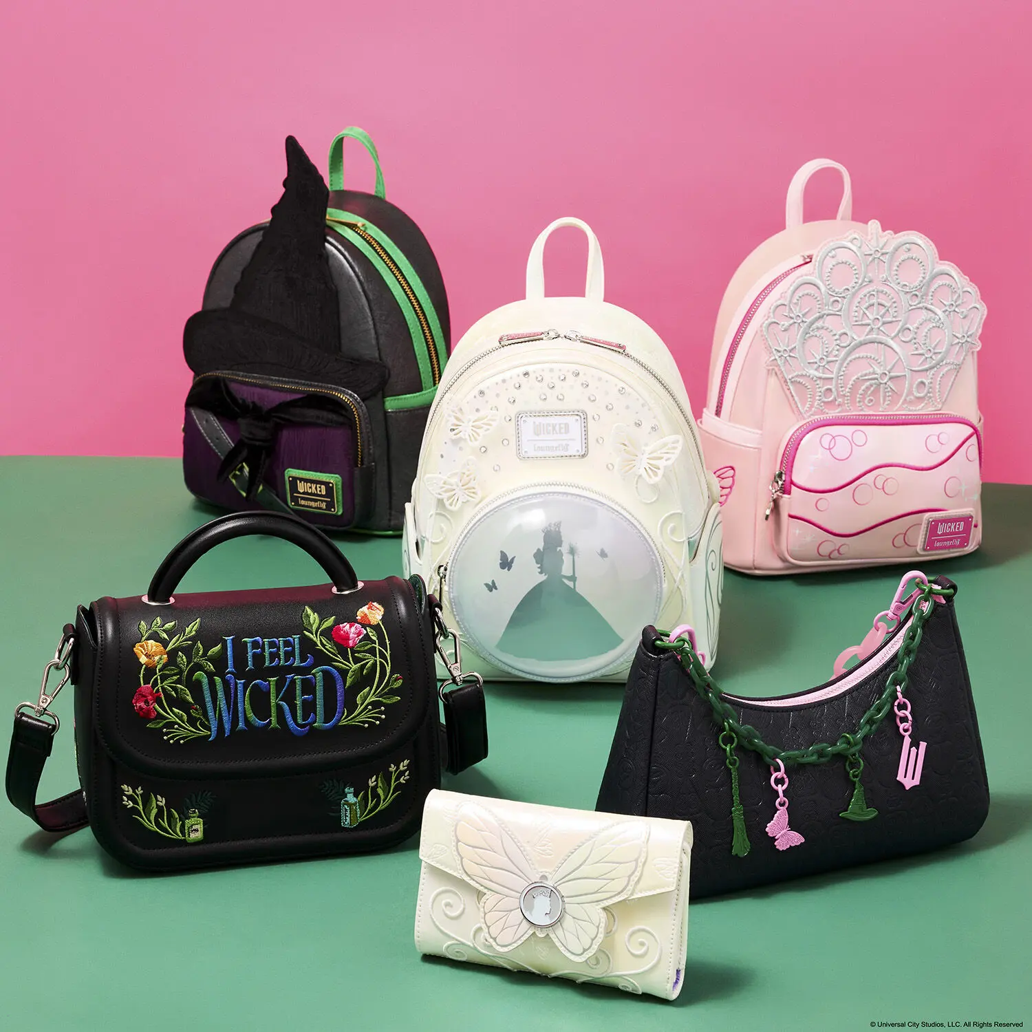 Wicked: For Good Glinda & Elphaba Crossbody Bag with Charms - Image 3