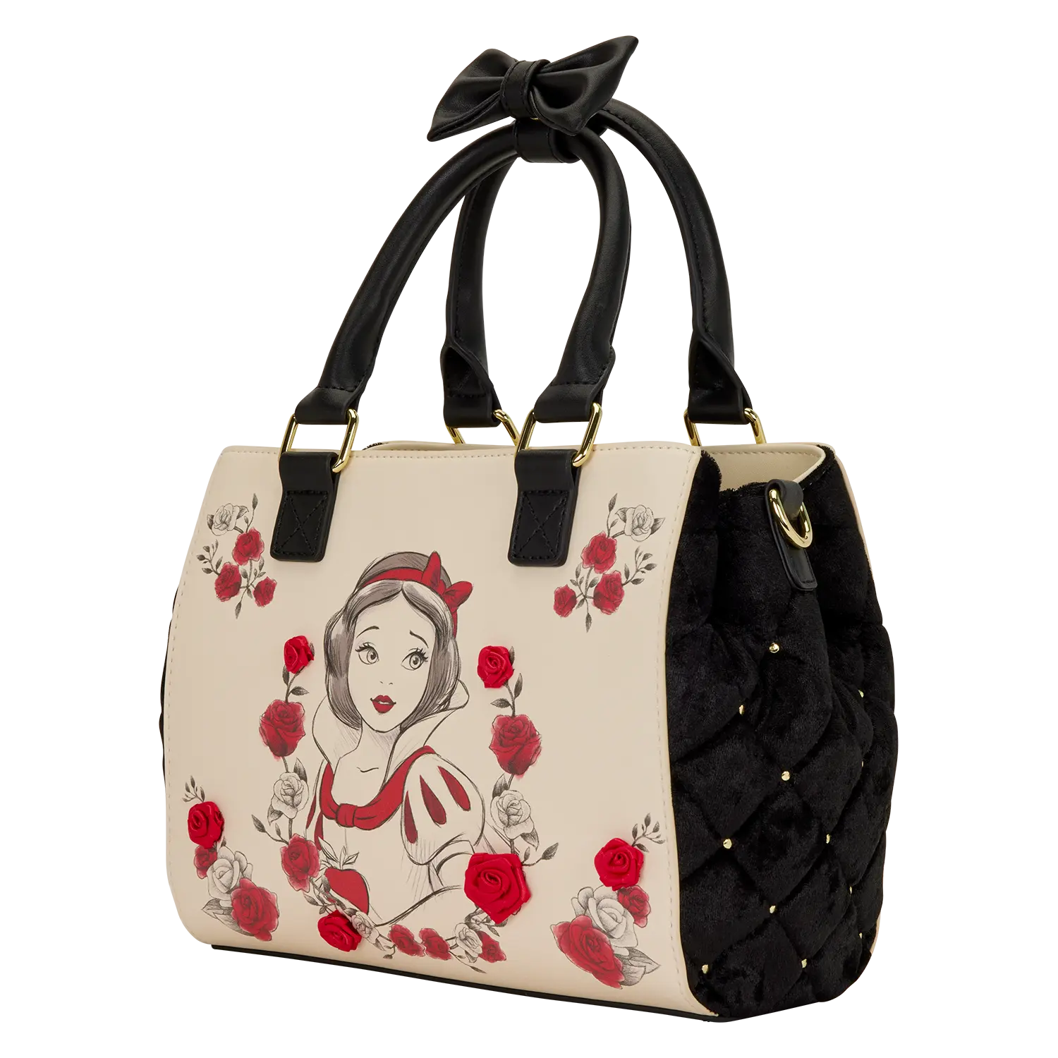 Snow Exclusive White Roses Tote Crossbody Bag - Image 3