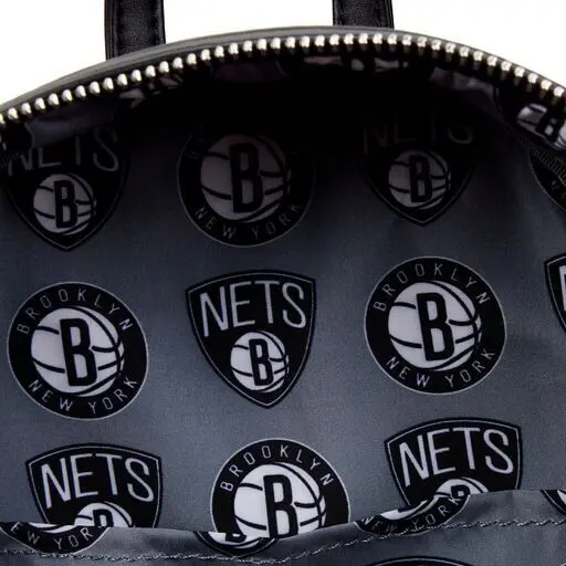 NBA Brooklyn Nets Basketball Logo Mini Backpack - Image 5